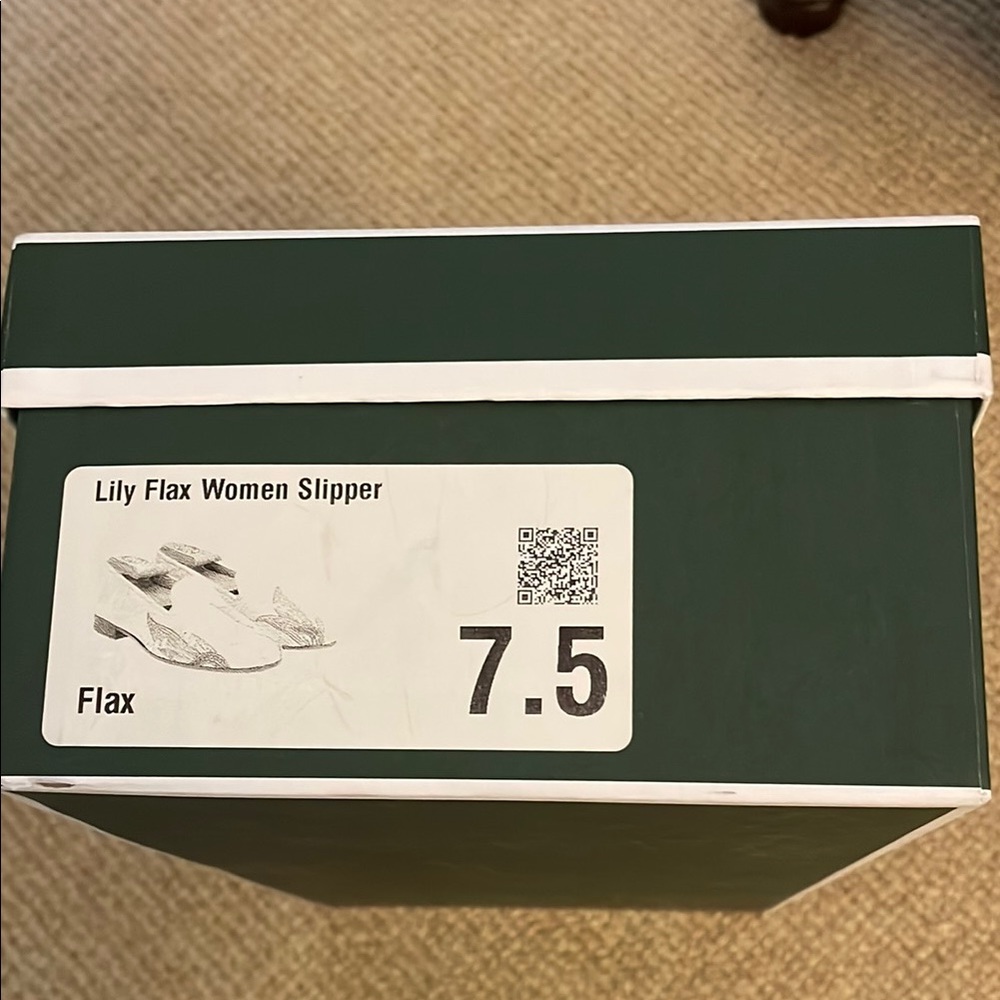 Lily Flax Women's Slipper - Green
